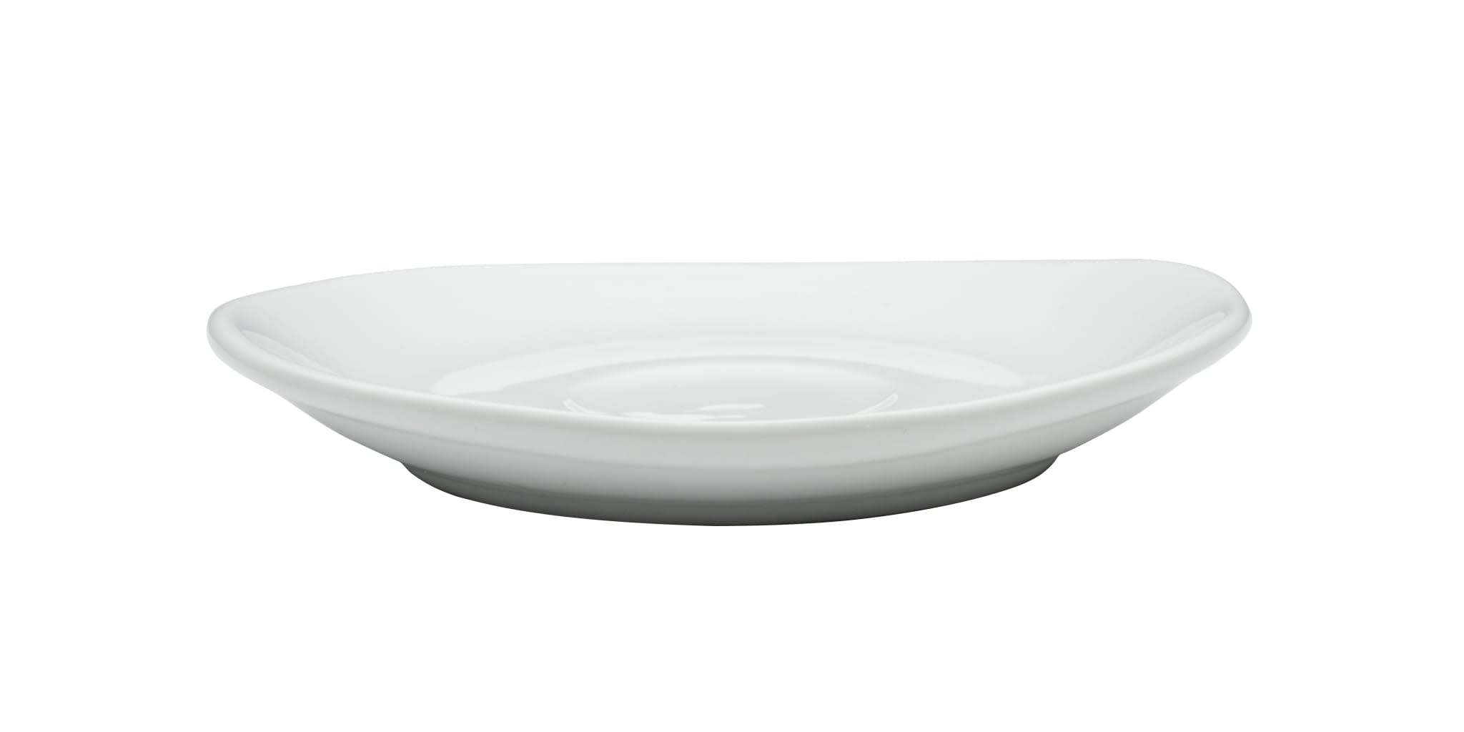 Porcelana Infinity 4-7/8" Espresso Saucer, Bright White