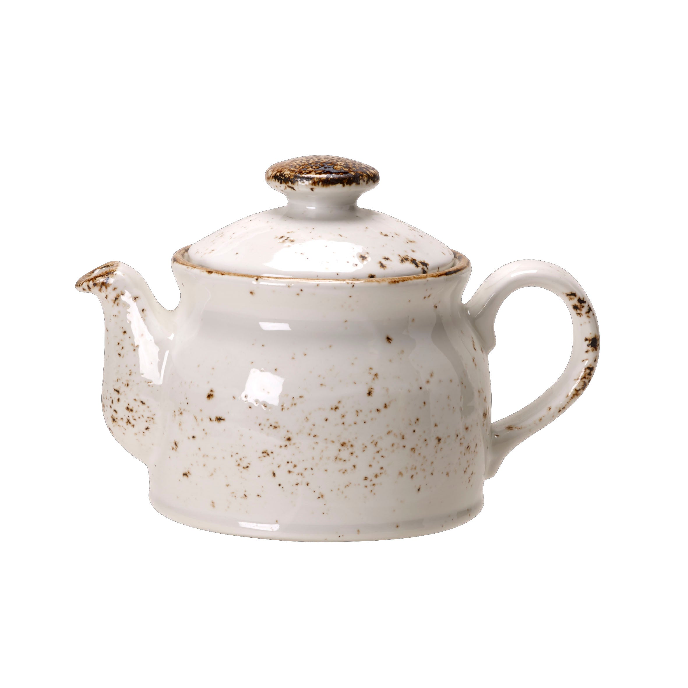 Teapot Club W/Lid L 6.75" W 4.375" (15.0 Oz) Craft White