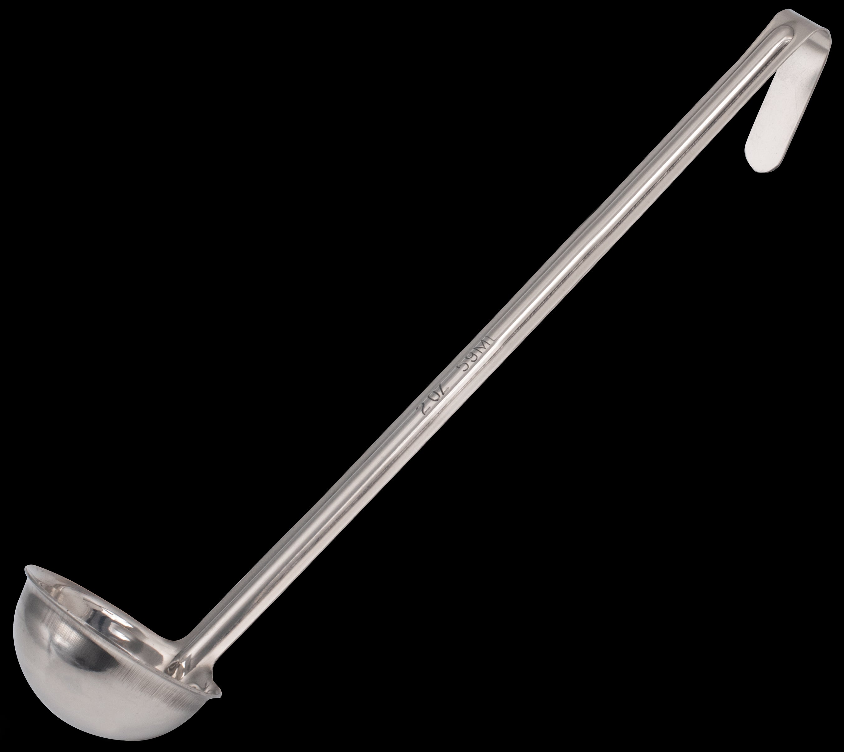 Ladle, 2 oz., One Piece Stainless Steel