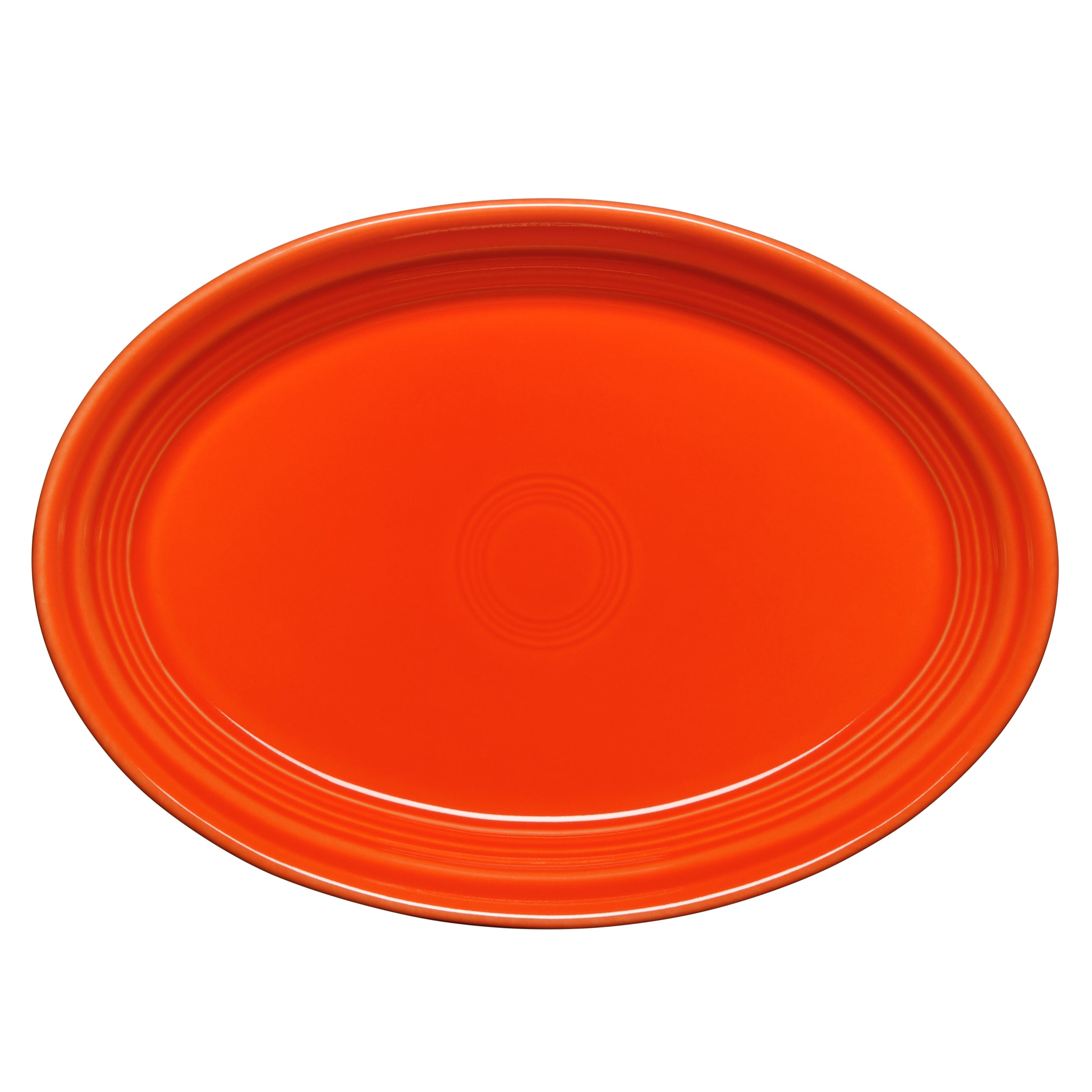 Oval Platter L 9.625" W 6.75" Fiesta Poppy