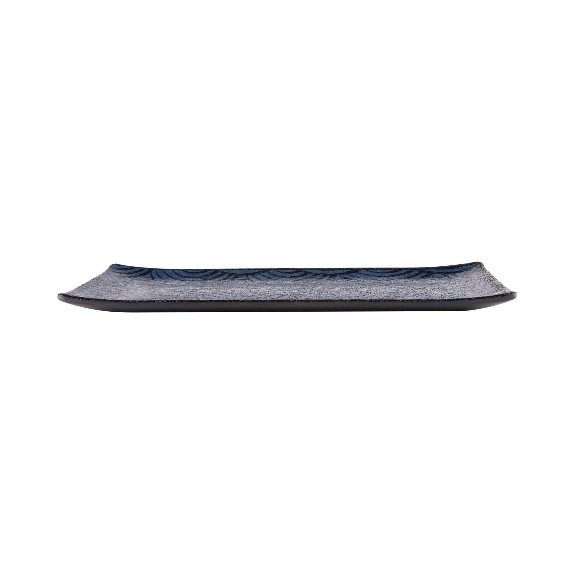 Elite Global Solutions Catalina 11-1/2" x 4-7/8" Rectangular Melamine Plate, Dark Blue