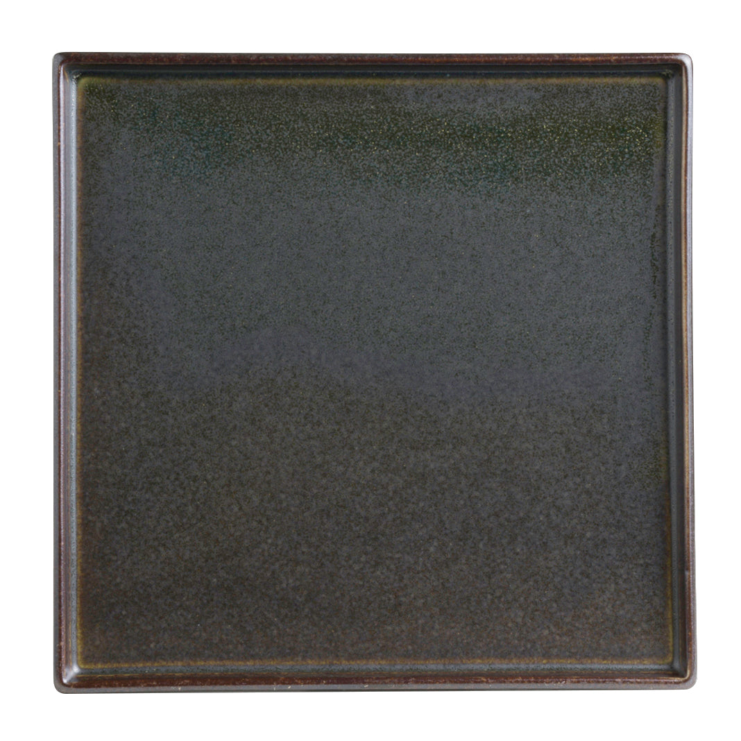 Square Tray 6.25" Dia. W 6.25" Wabi Sabi Slate
