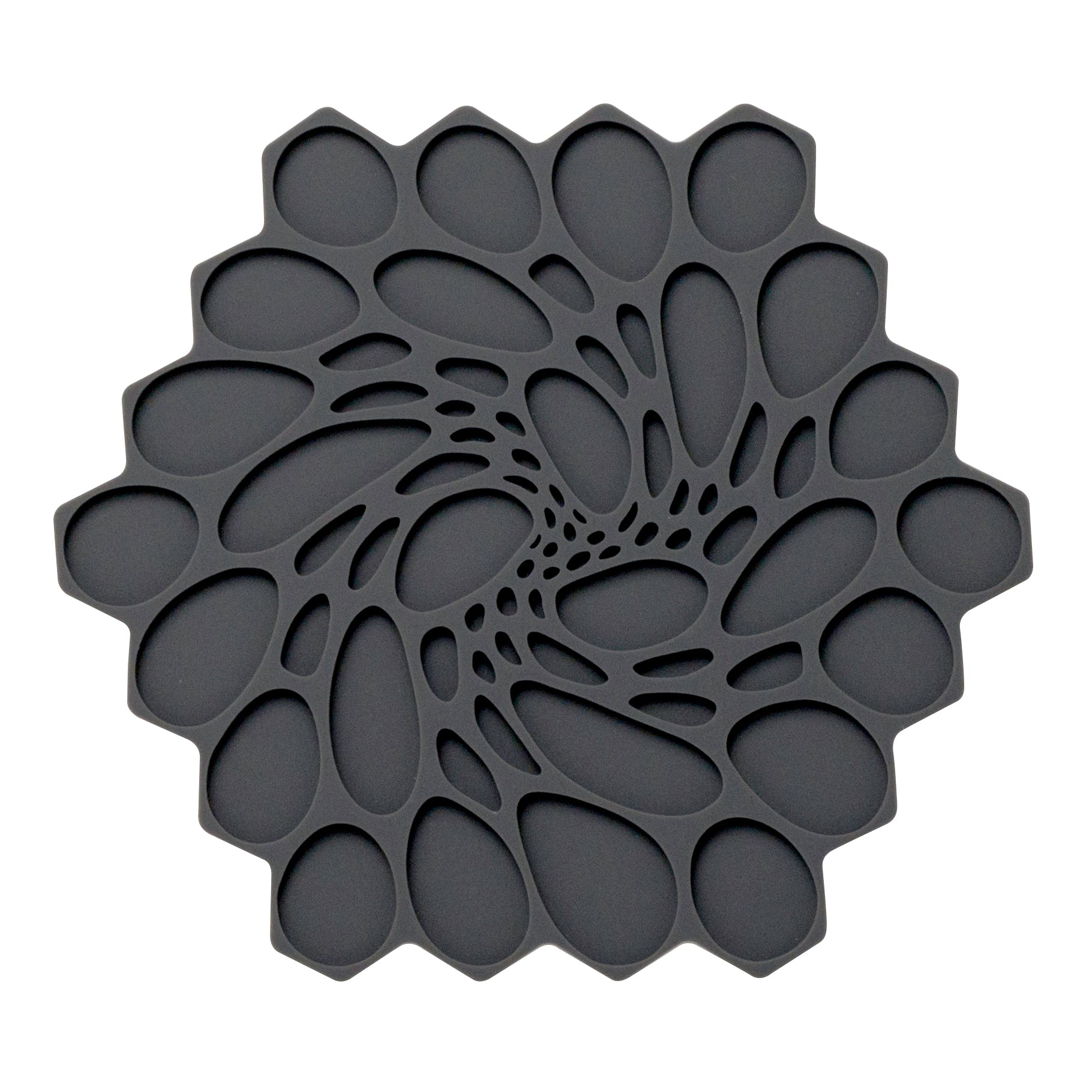 Graphite Hive Trivet L 7.0" W 7.0" Modern Twist
