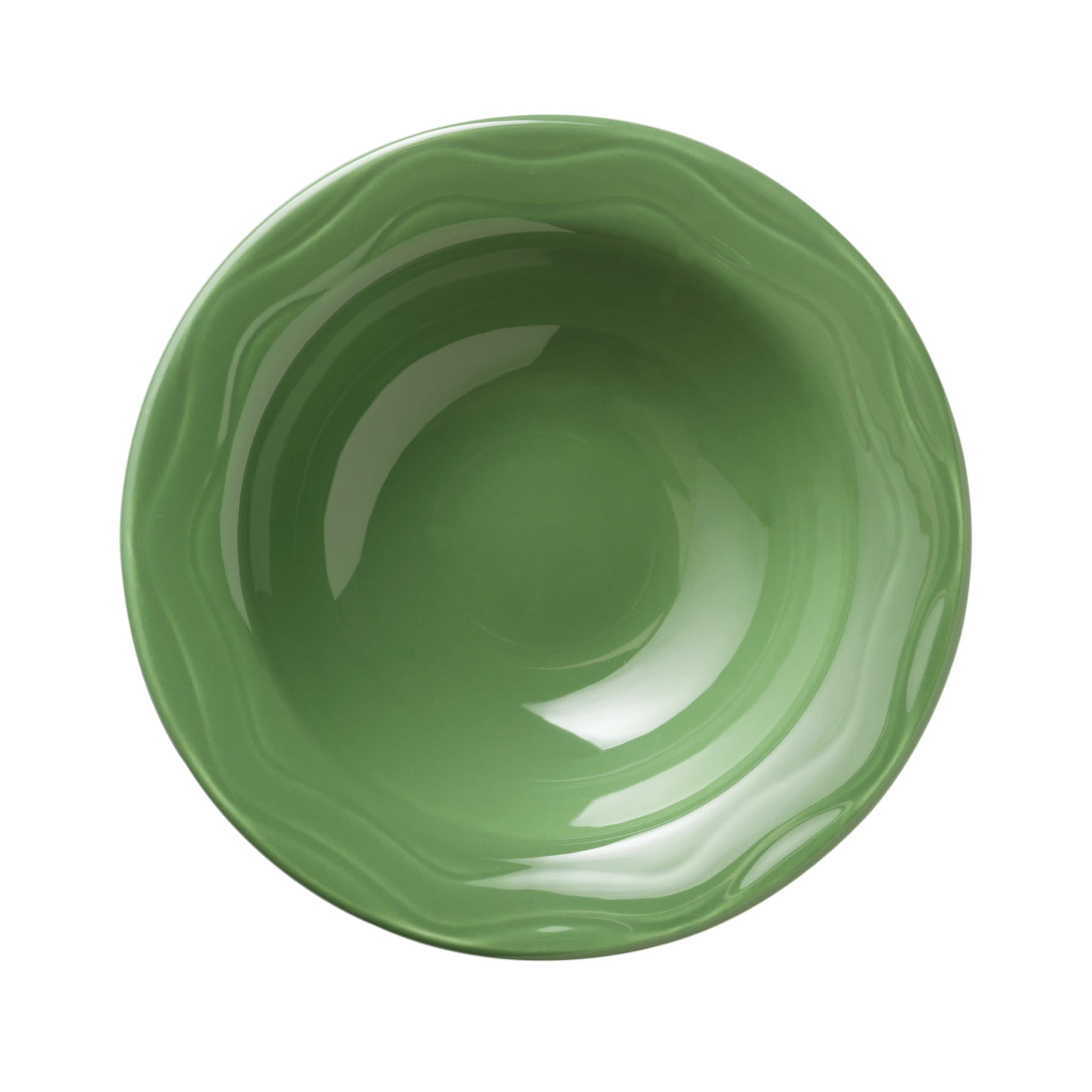 Cantina 12 oz. Sage Grapefruit Bowl Carved Pattern