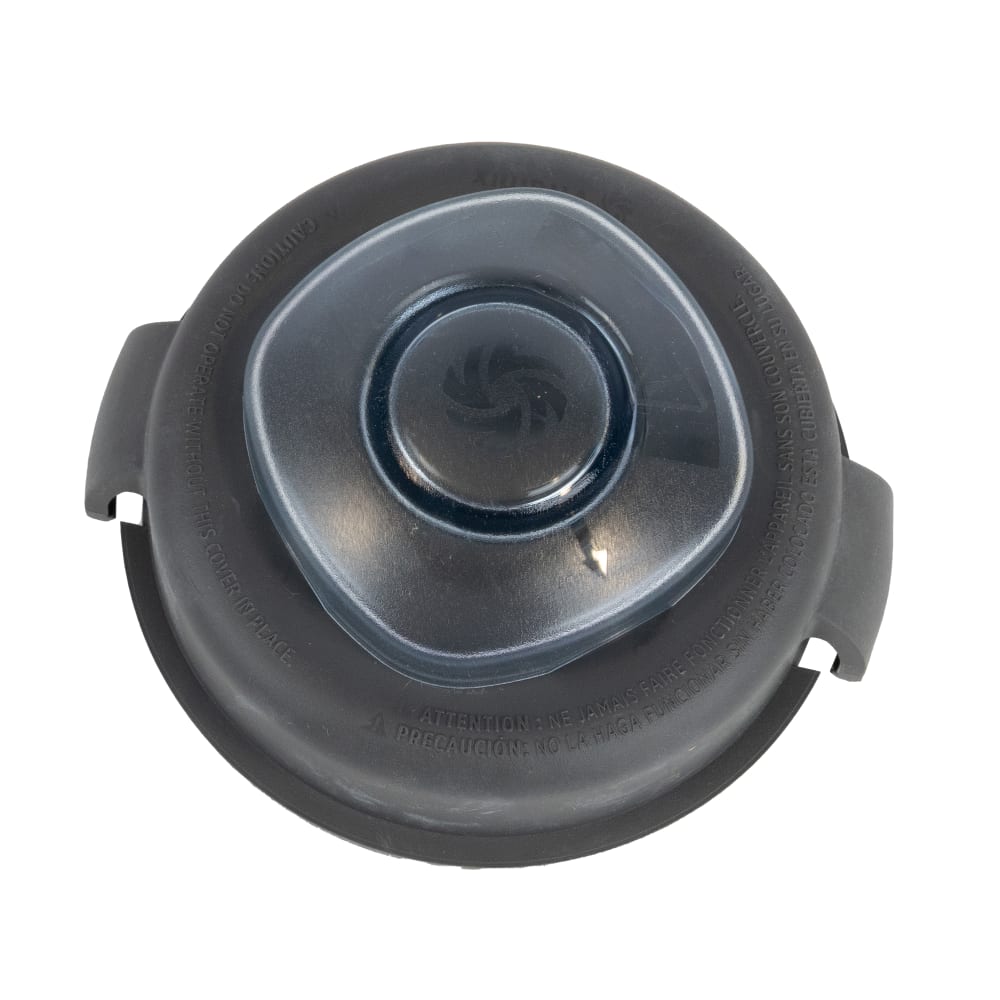 2-Piece Black Blender Lid with Plug, 32 oz