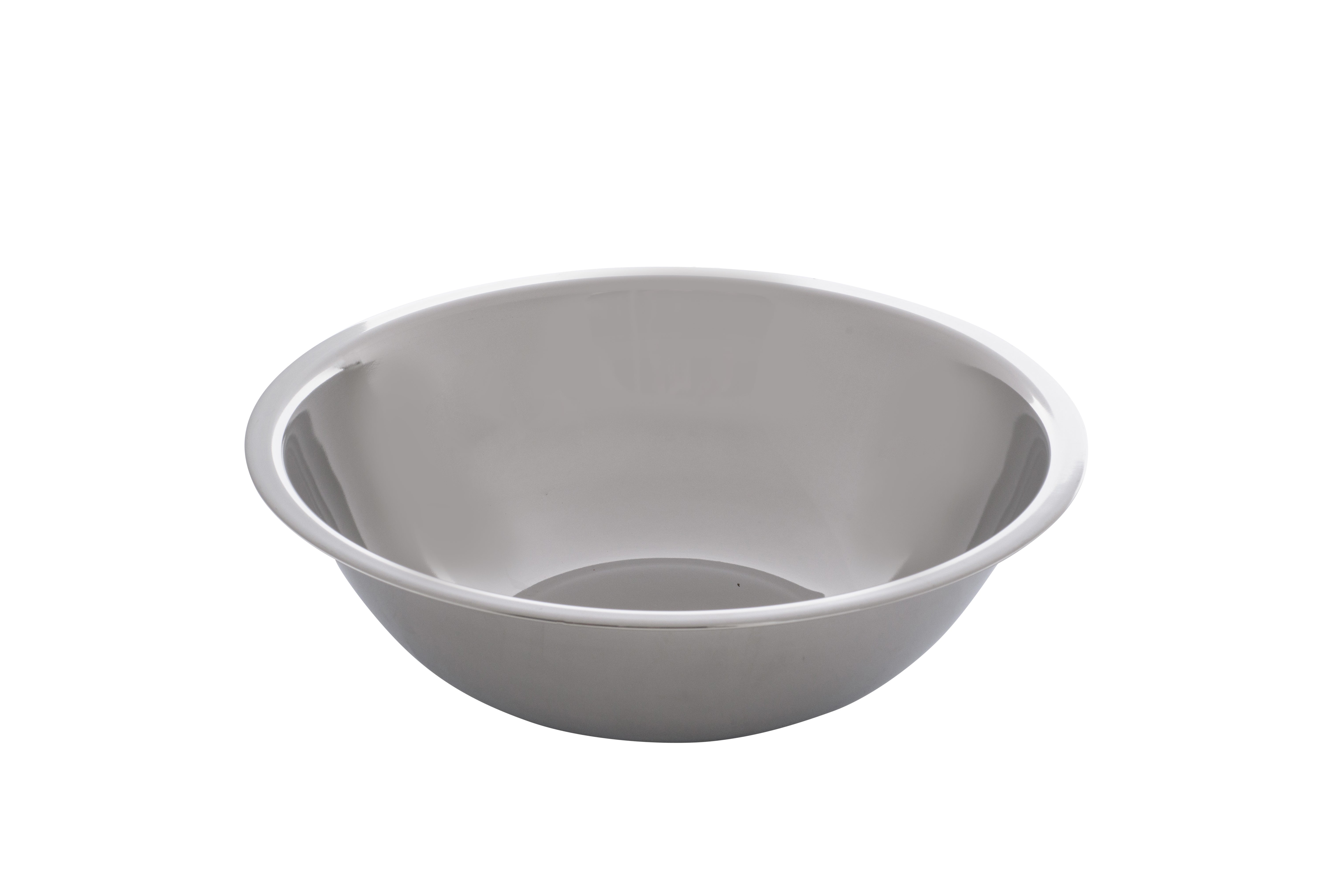 Mixing Bowl, 16 qt., 17-3/4"D, Stainless Steel