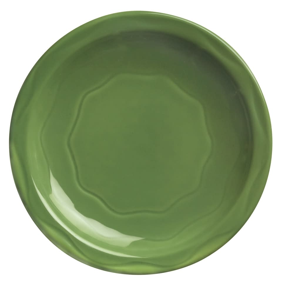 Cantina 6-1/4 in. Sage Plate Carved Pattern