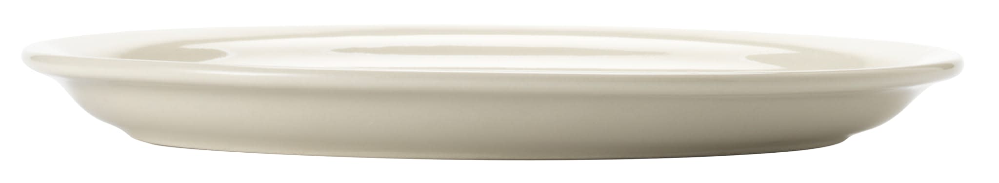 Porcelana 11.5" x 9-1/4" Oval Platter, Cream White