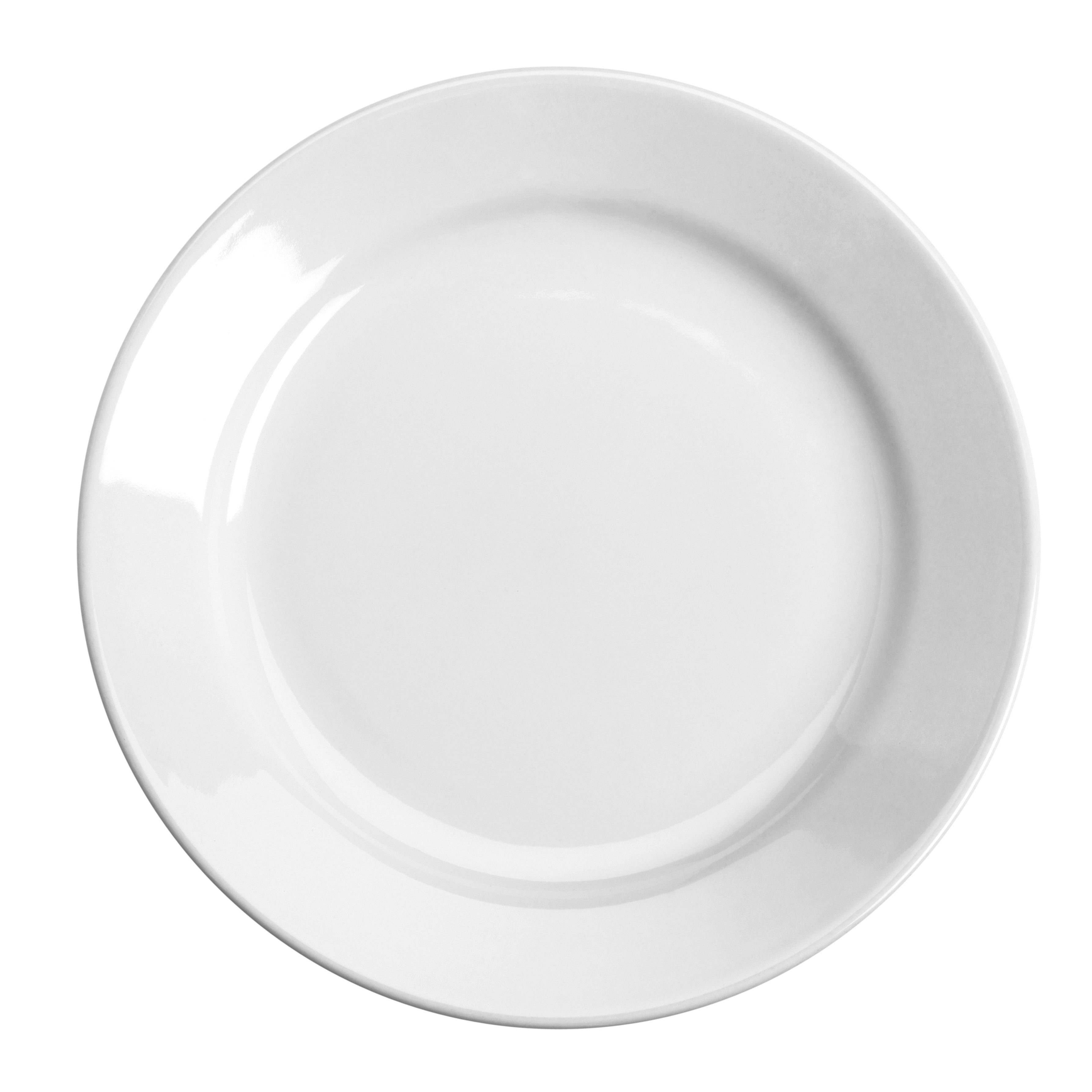 Rolled Edge Plate 9.0" Dia. Arctic White