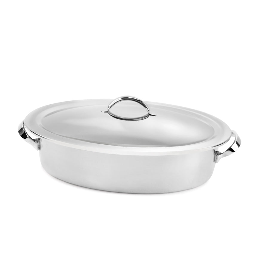 Oval Chafer 17.5" Dia. L 17.5" W 11.625" (1.25 Gal) Homestyle Induc