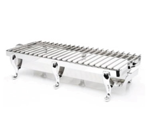Park Avenue Rectangular Grill Stand, Brushed Stainless Steel
