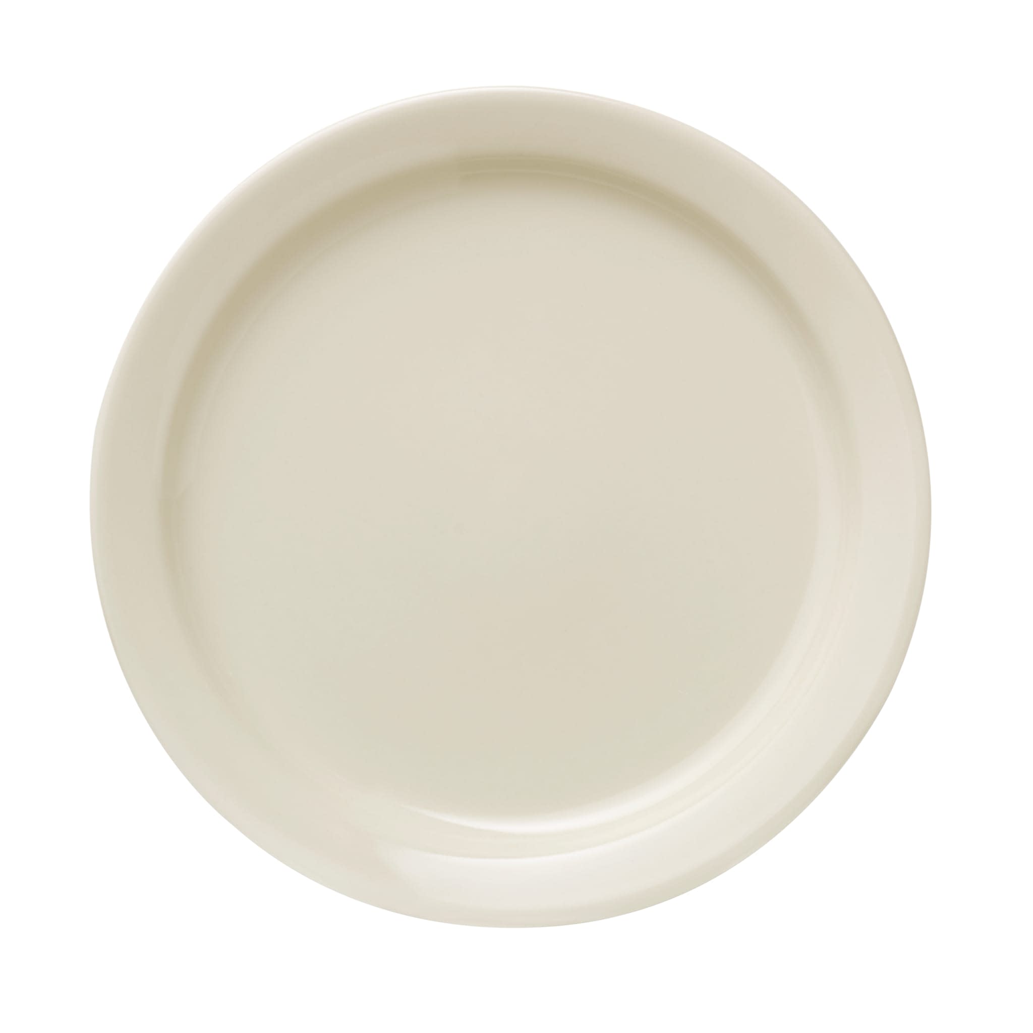 Porcelana 9" Round Narrow Rim Plate, Cream White