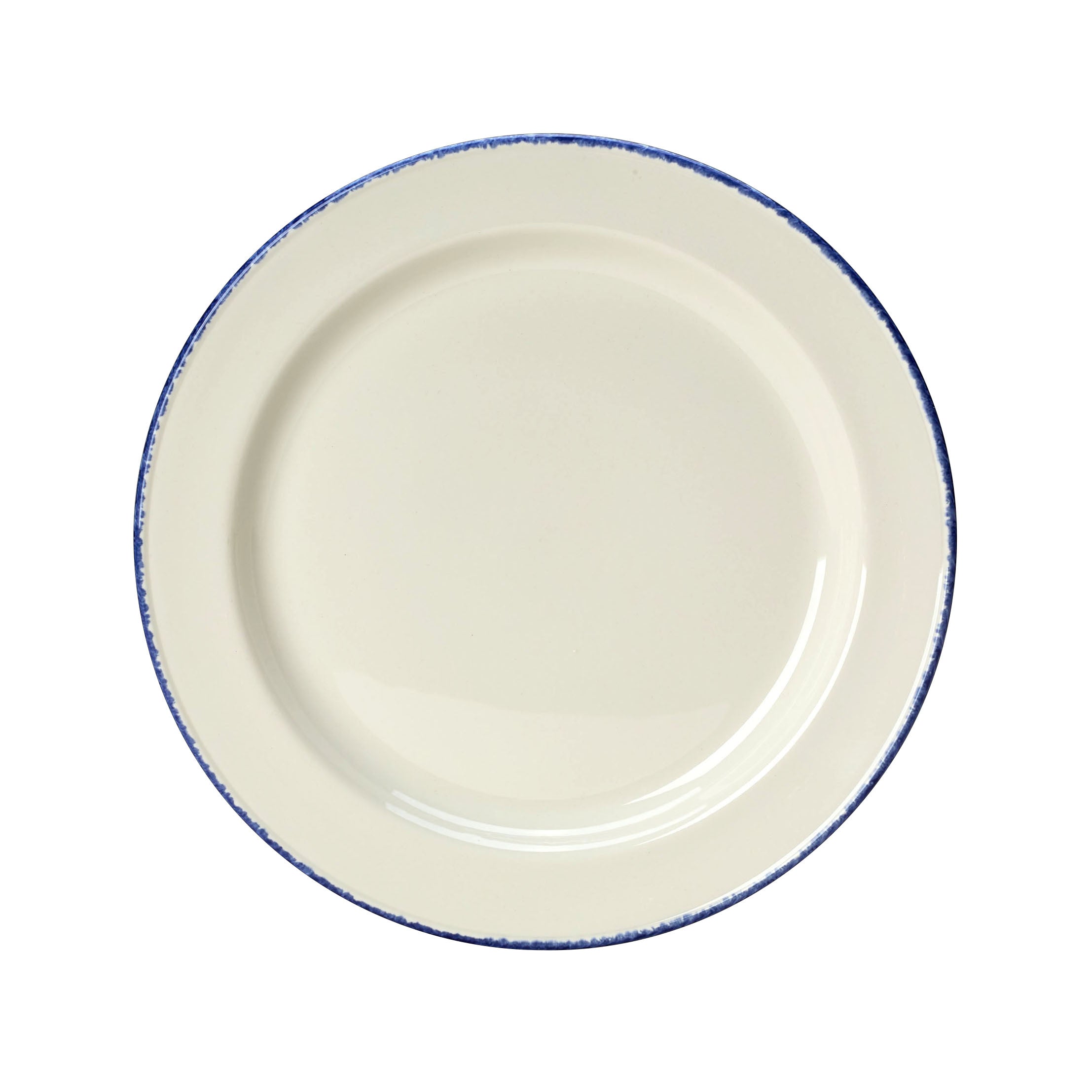 Slimline Plate 8.0" Dia. Blue Dapple
