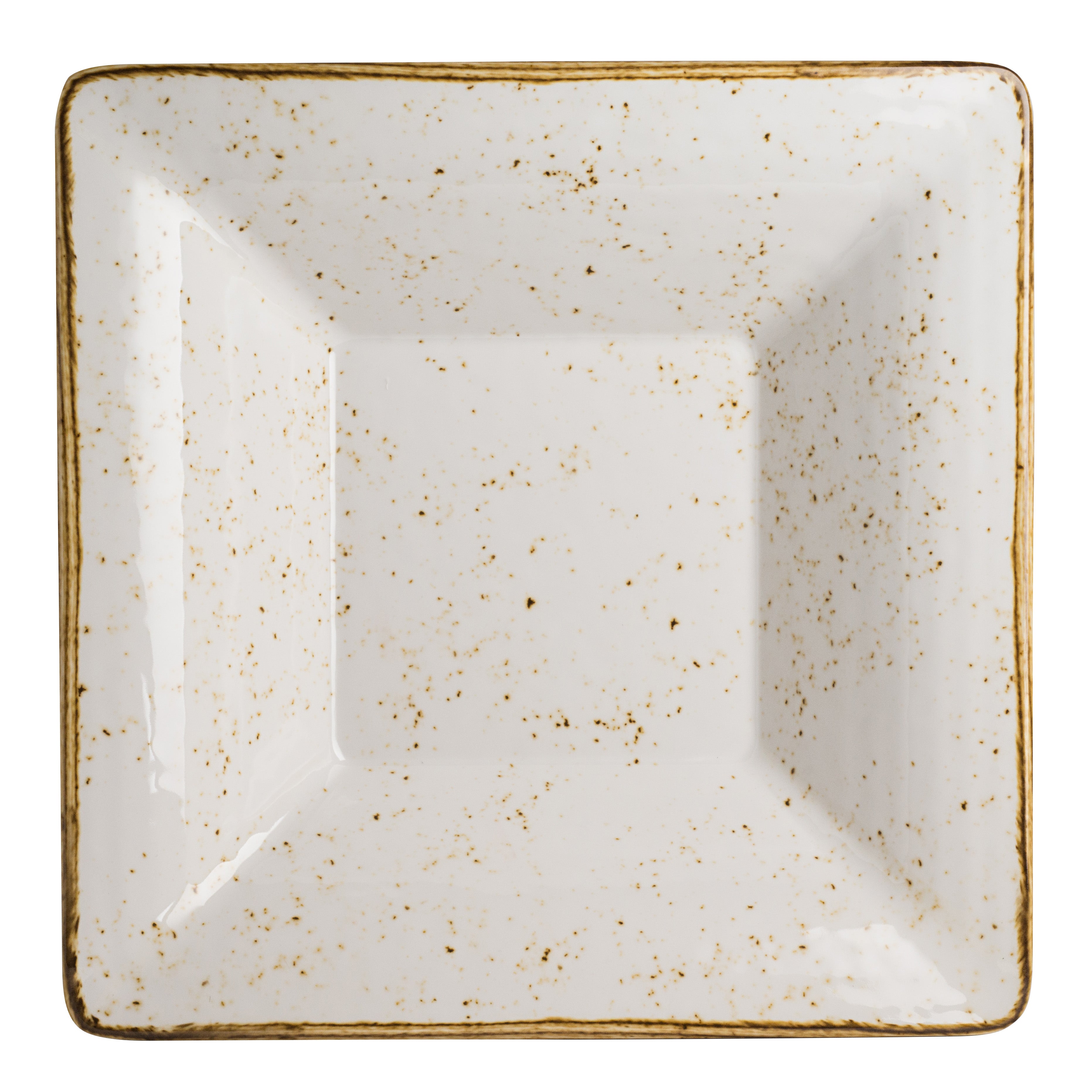 Square Pebble Serving Bowl L 13.5" W 13.5" (3.0 Qt) Craft White Mel