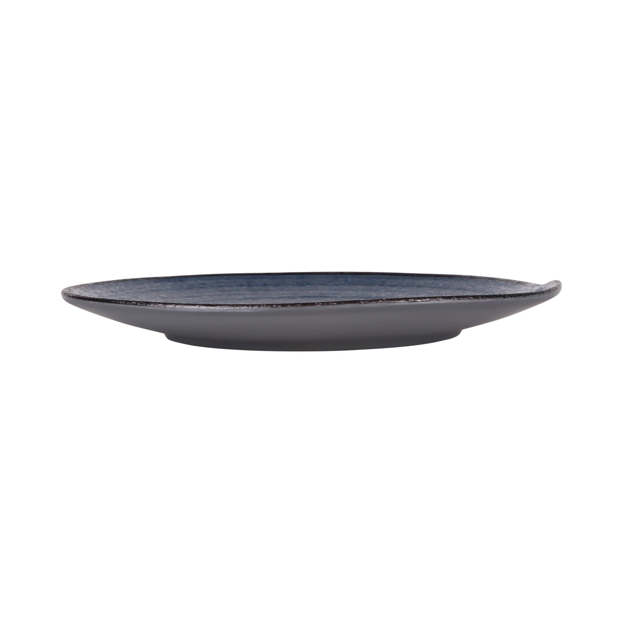 Elite Global Solutions Catalina 10-5/8" Irregular Round Melamine Plate, Dark Blue
