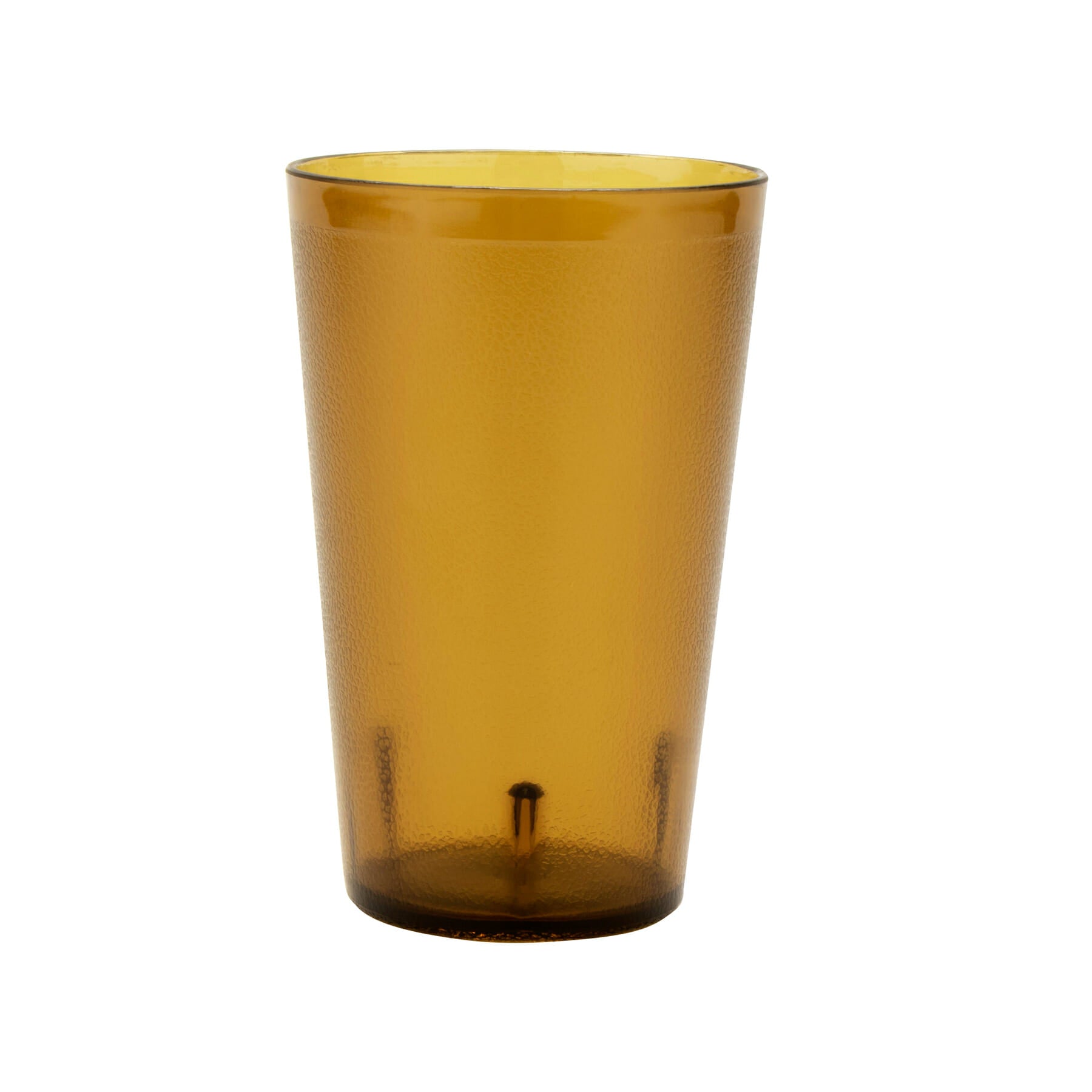 32 oz. Short Stackable Textured Plastic Tumbler, Amber