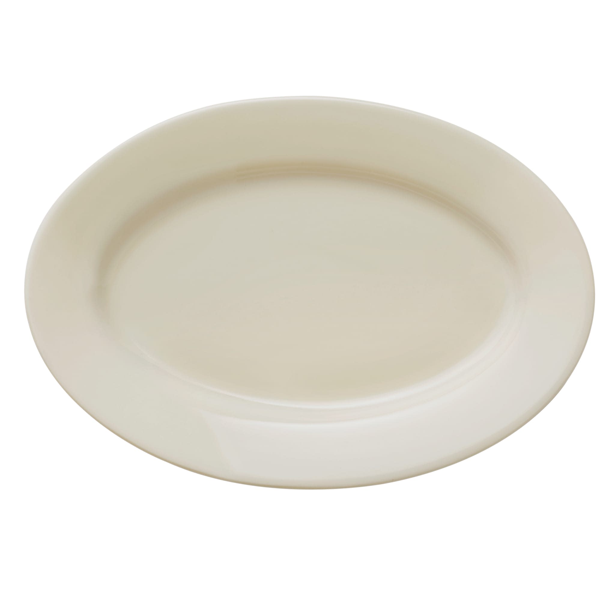 Porcelana 10-1/4" x 7-1/8" Oval Platter, Cream White
