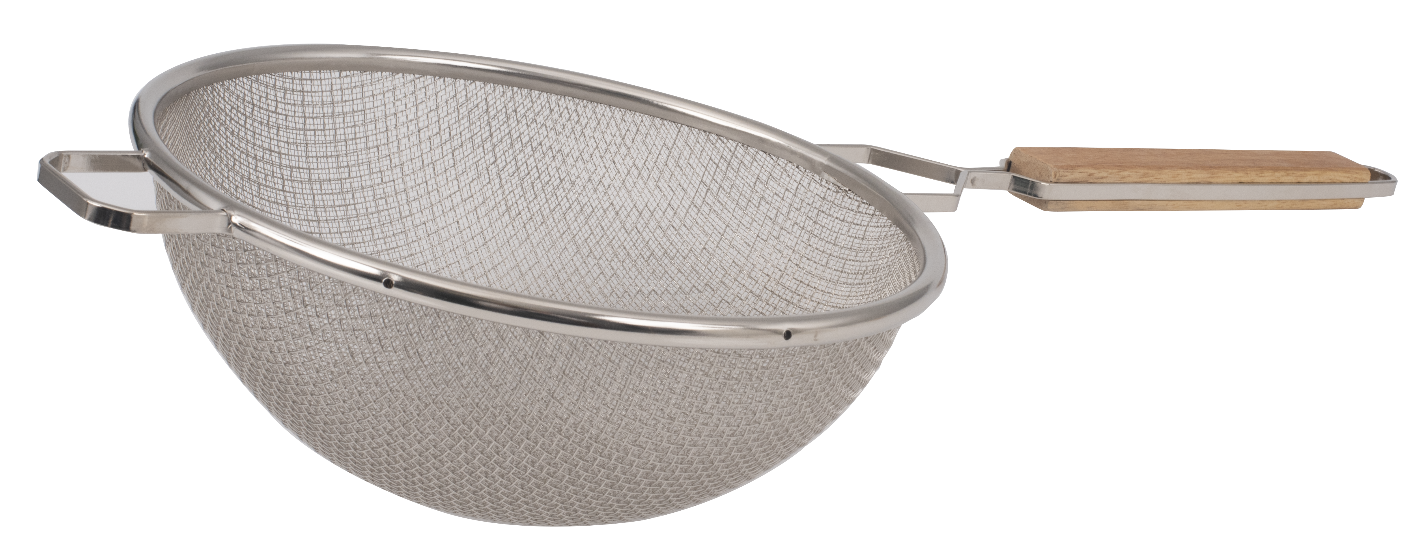 Strainer, Double, Medium Mesh, 10-1/4" Bowl