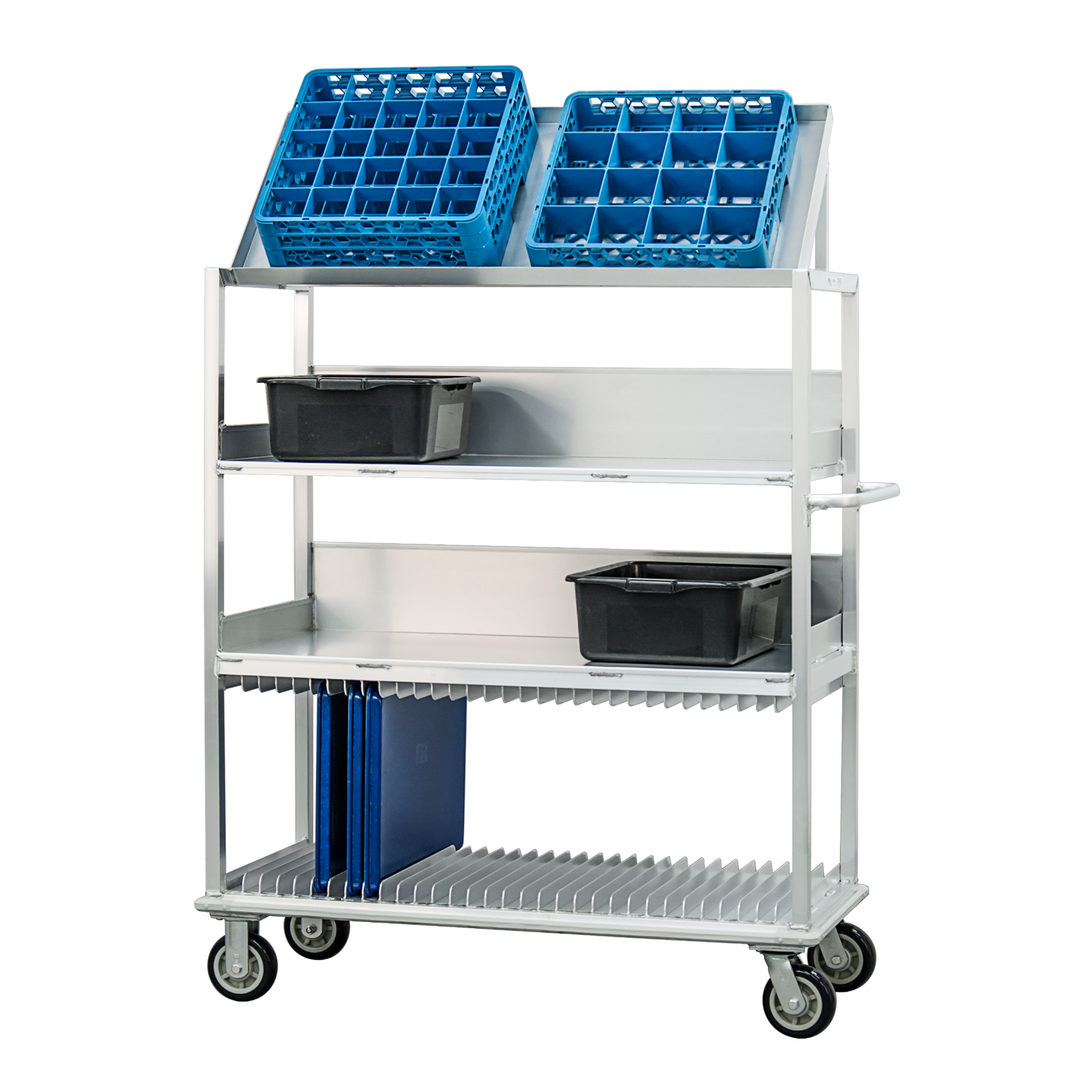 Mobile Bussing Station 55" - Glass Rack Compatible