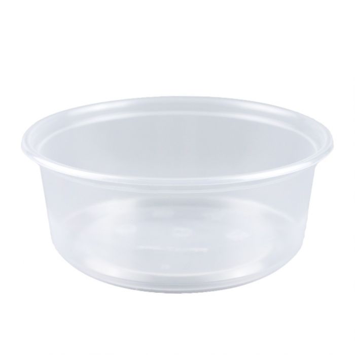 8oz Heavy Duty Microwavable Food Container, Bottoms Only