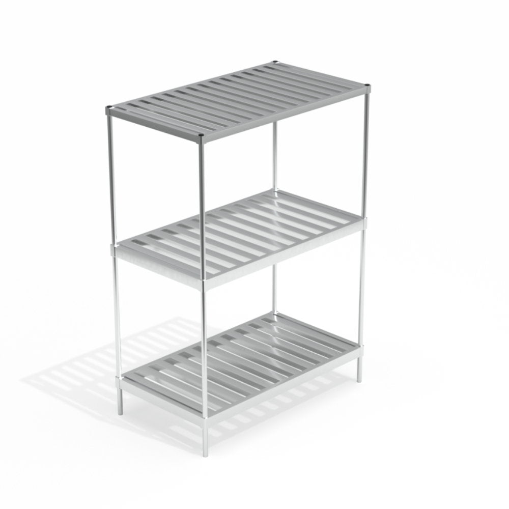 New Age 60" x 34" Double Deep Keg Rack, 12 Keg Capacity