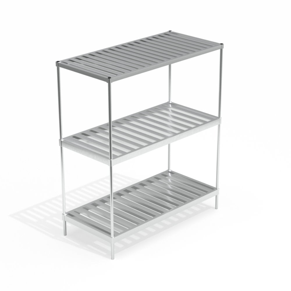New Age 72" x 34" Double Deep Keg Rack, 16 Keg Capacity