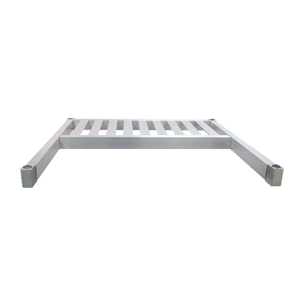 Heavy Duty Adjustable T-Bar (Slatted) Aluminum Adjustable (Modular) Keg Half-Shelf (For Double-Deep Adjustable Keg Shelving Units Size 35.375"W x 93"L) - 35.375"W x 3"H x 93"L