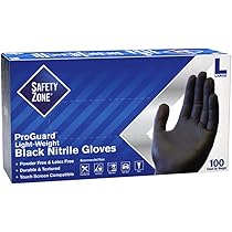 Nitrile Black Powder Free Gloves, Extra-Large