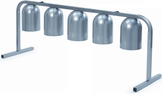 5 Bulb Portable Countertop Heat Lamp - 1250W, 120V