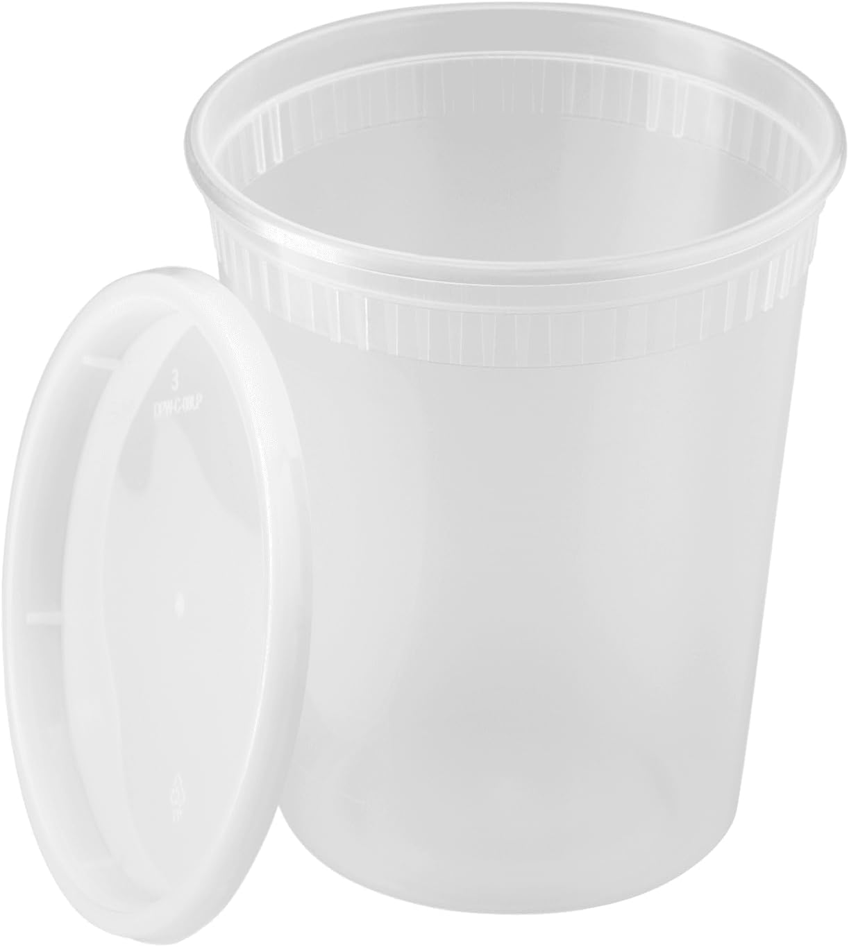 32oz Heavy Duty Microwavable Food Container, Bottoms Only