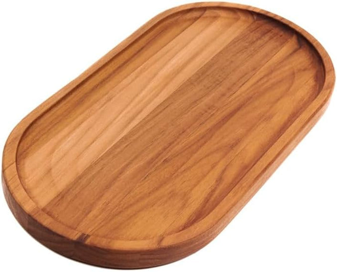 Essential 12" x 6" Wooden Oval Serving Tray