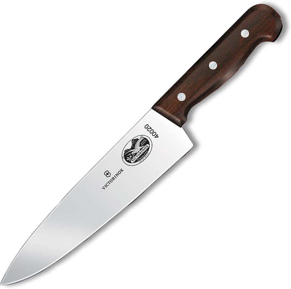 Chef's Knife w/ 8" Blade, Wood Handle