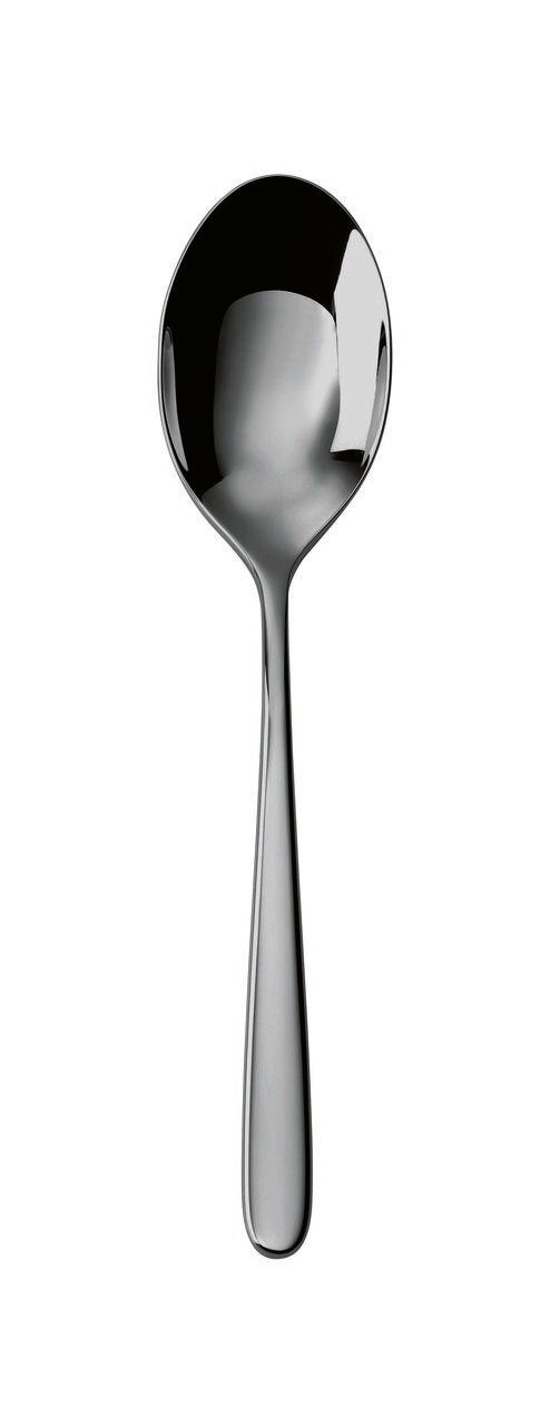 Hannah Mirror Black 7-1/8" Dessert Spoon