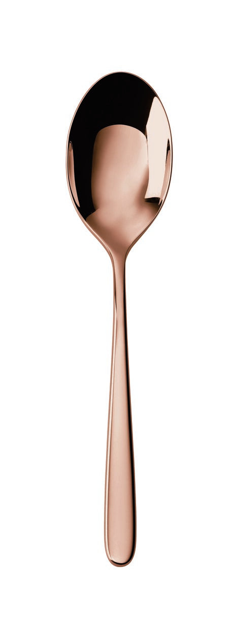 Hannah Mirror Copper 7-1/8" Dessert Spoon
