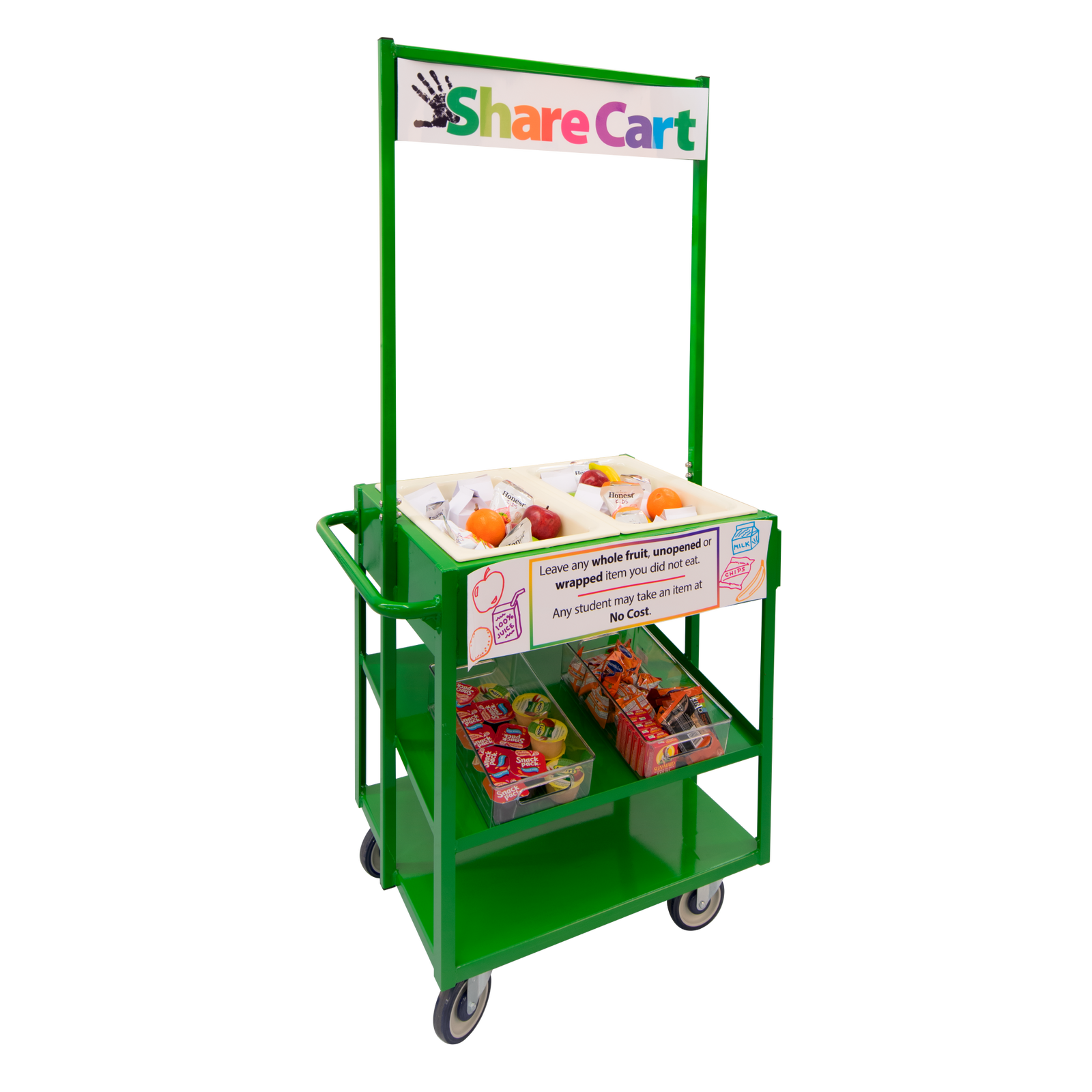 Share Cart with Coldmaster Pans - Ergonomic Handle
