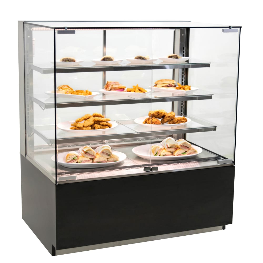 Reveal® Service Heated Display Case, freestanding, 47-3/4"W x 33"D x 54-5/8"H