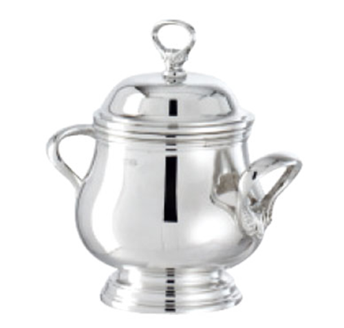 Contour 7 oz.Sugar Bowl with Cover, nickel-silver plated