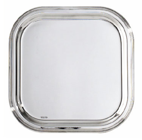 Contour 10-1/4" Square Tray, silver-plated