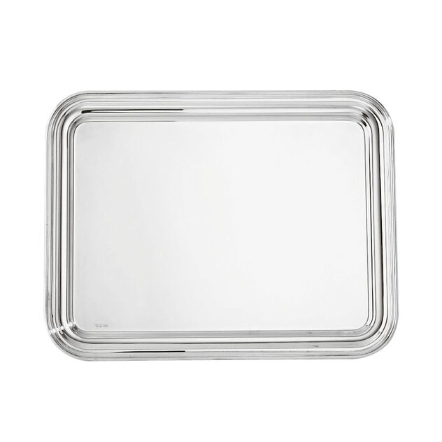 Contour 11-1/2" x 8-1/4" Rectangular Tray, silver-plated