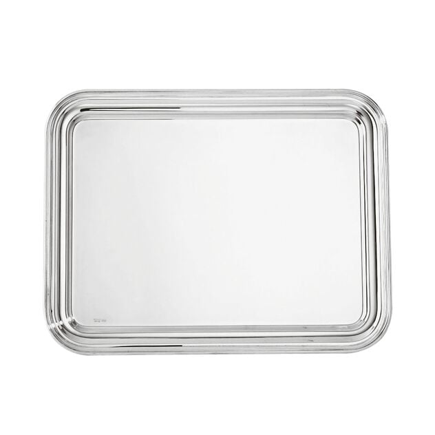 Contour 20" x 15" Oblong Tray, silver-plated