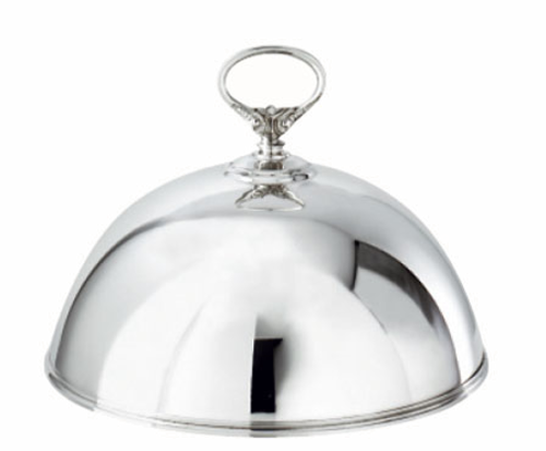 Contour 7" Dome Cover, silver-plated