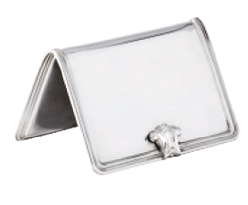 Contour 4-3/8" x 2-1/2" Table Number, nickel-silver plated