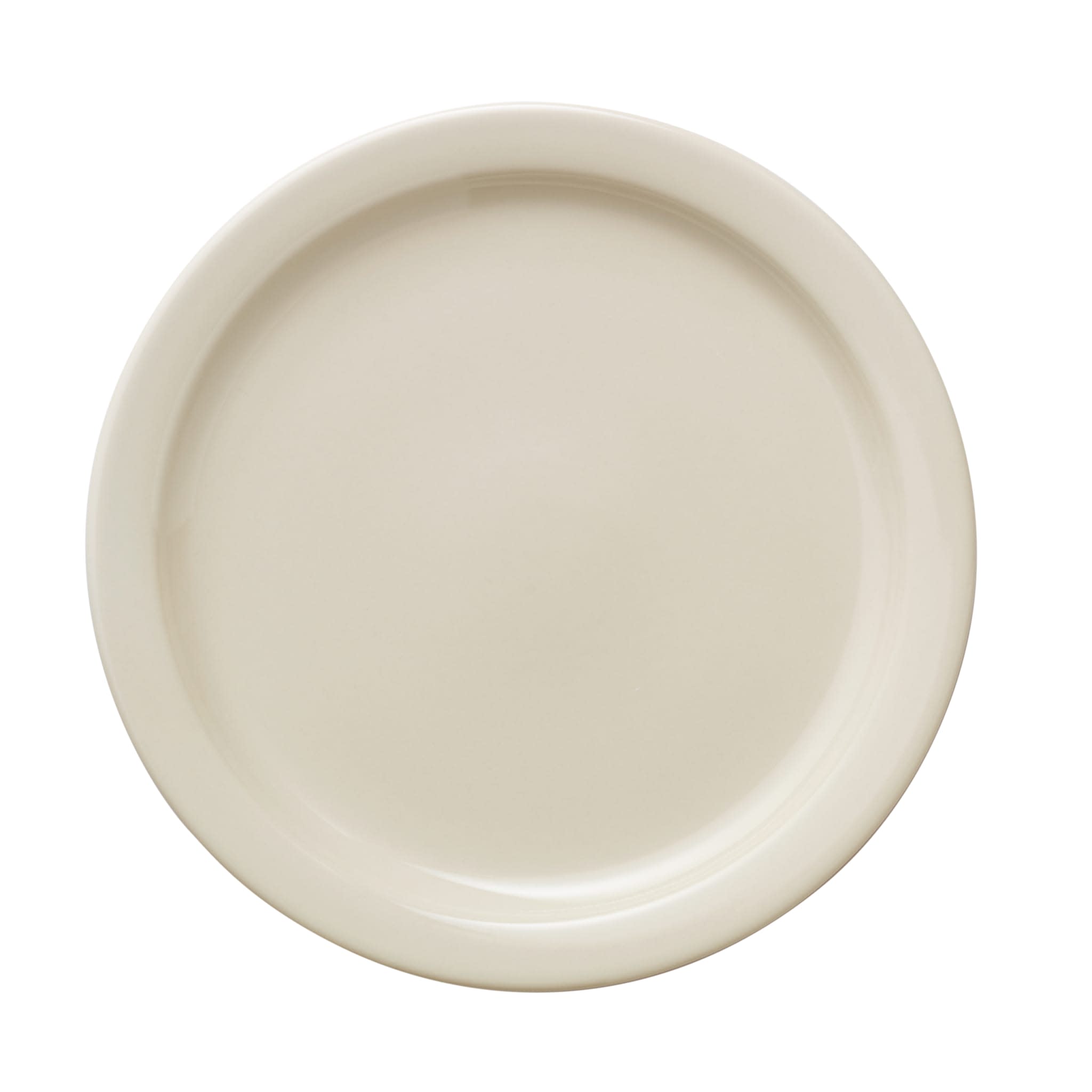 Porcelana 9.5" Round Narrow Rim Plate, Cream White