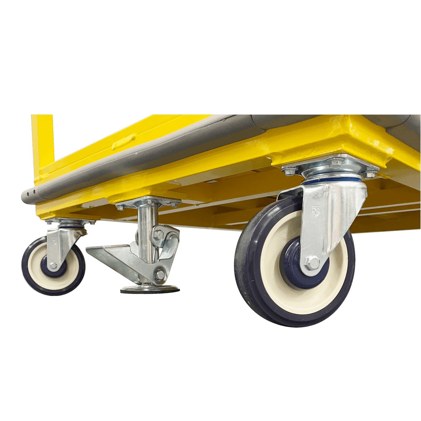 3-Tier Powder Coated Utility Cart - Ez-Slide Shelves