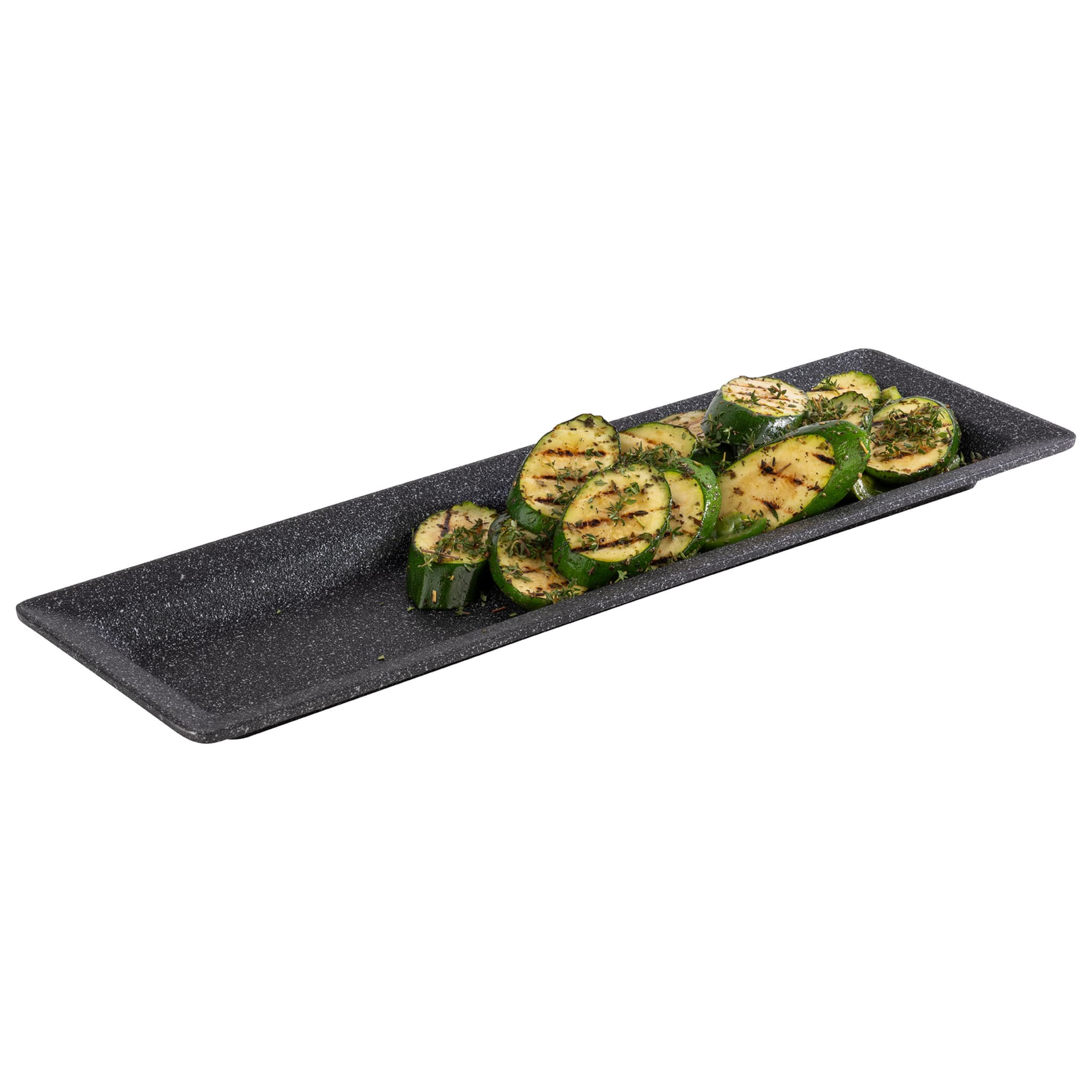 APS Germany Frostfire 2/4 GN Dark Speckled Cast Aluminum Tray