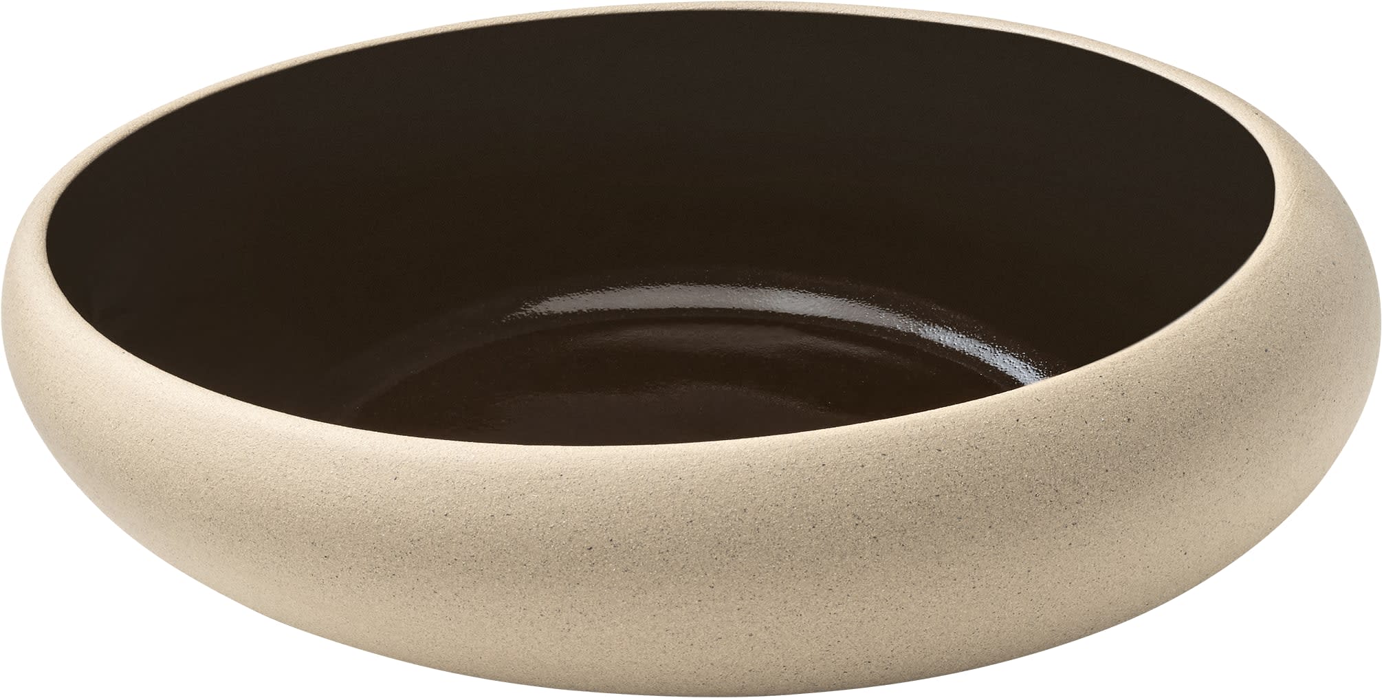 Embrace Half-Deep Coupe Plate, 6-3/4", Black