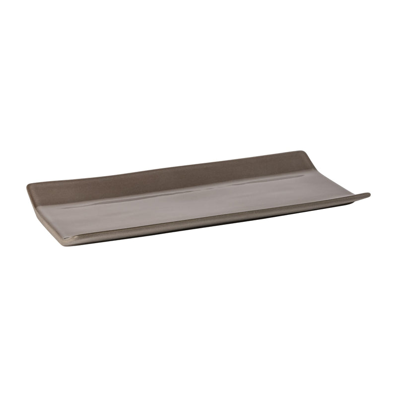 Coastland 11" x 5 3/8" Shoreline Grey Rectangular Plate/Tray