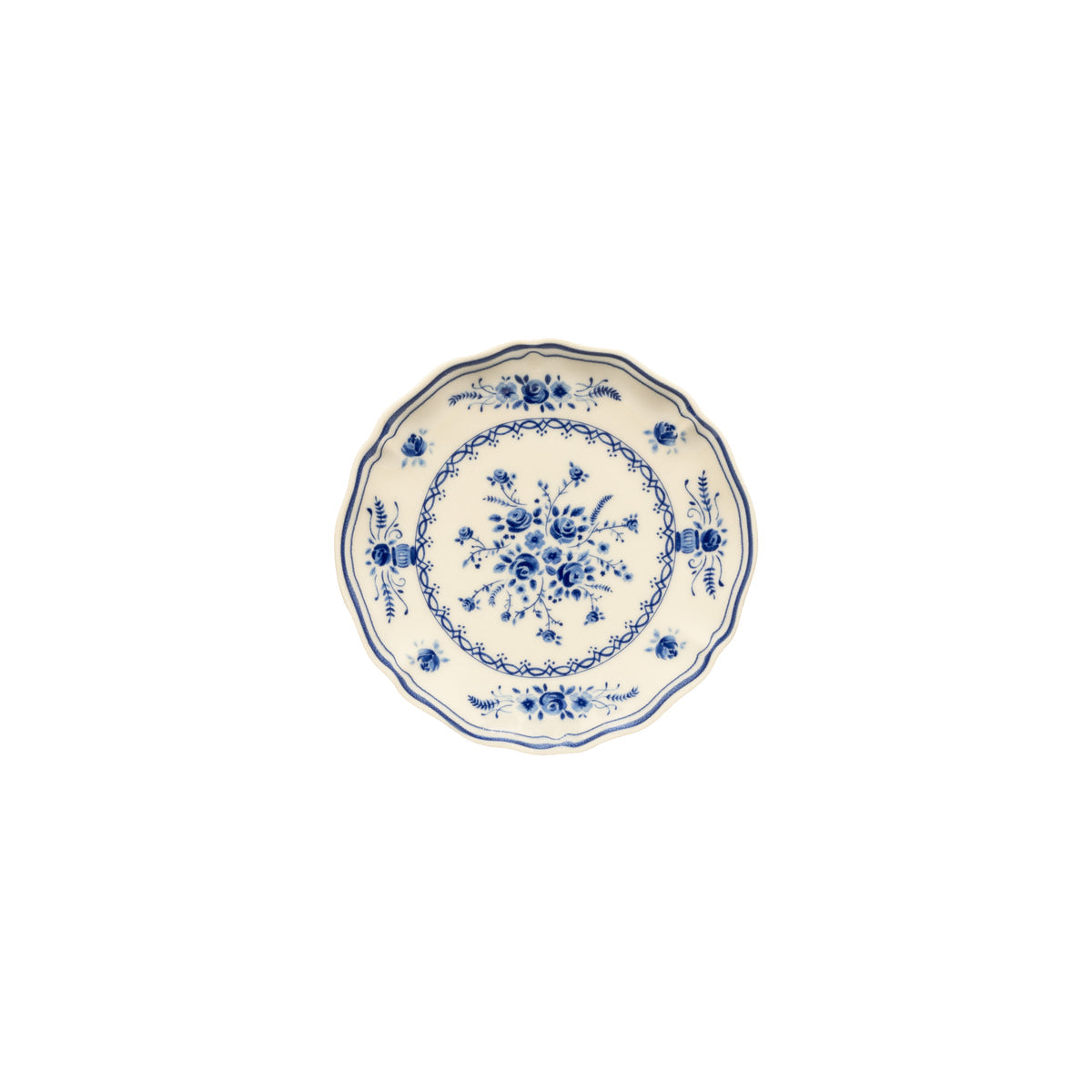 Vila 6-5/8" Appetizer Plate, Beige-Blue