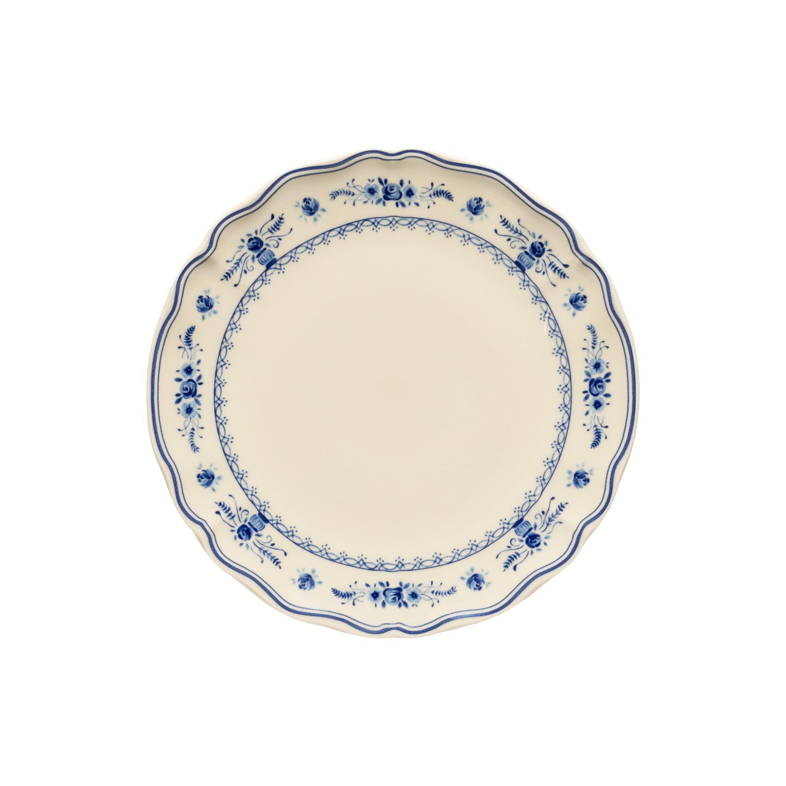 Vila 10-5/8" Dinner Plate, Beige-Blue
