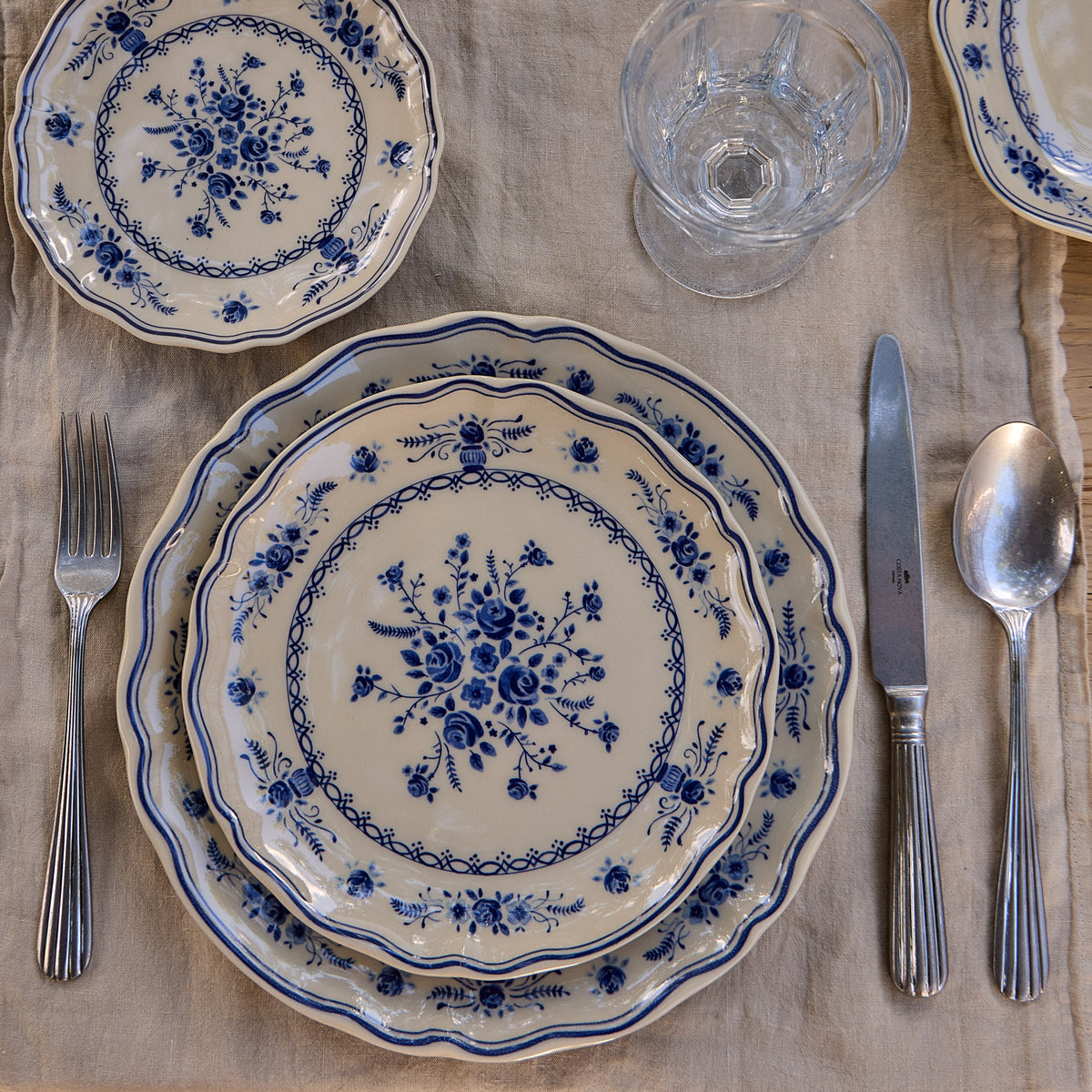 Vila 8-3/8" Salad/Dessert Plate, Beige-Blue